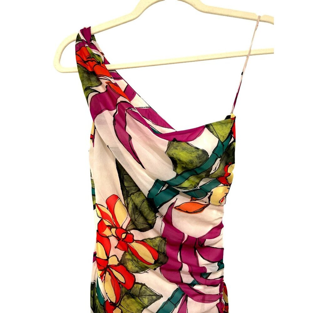 Ungaro $995 Ambrose One Shoulder Floral Maxi Dress XS NWT - Picture 5 of 12
